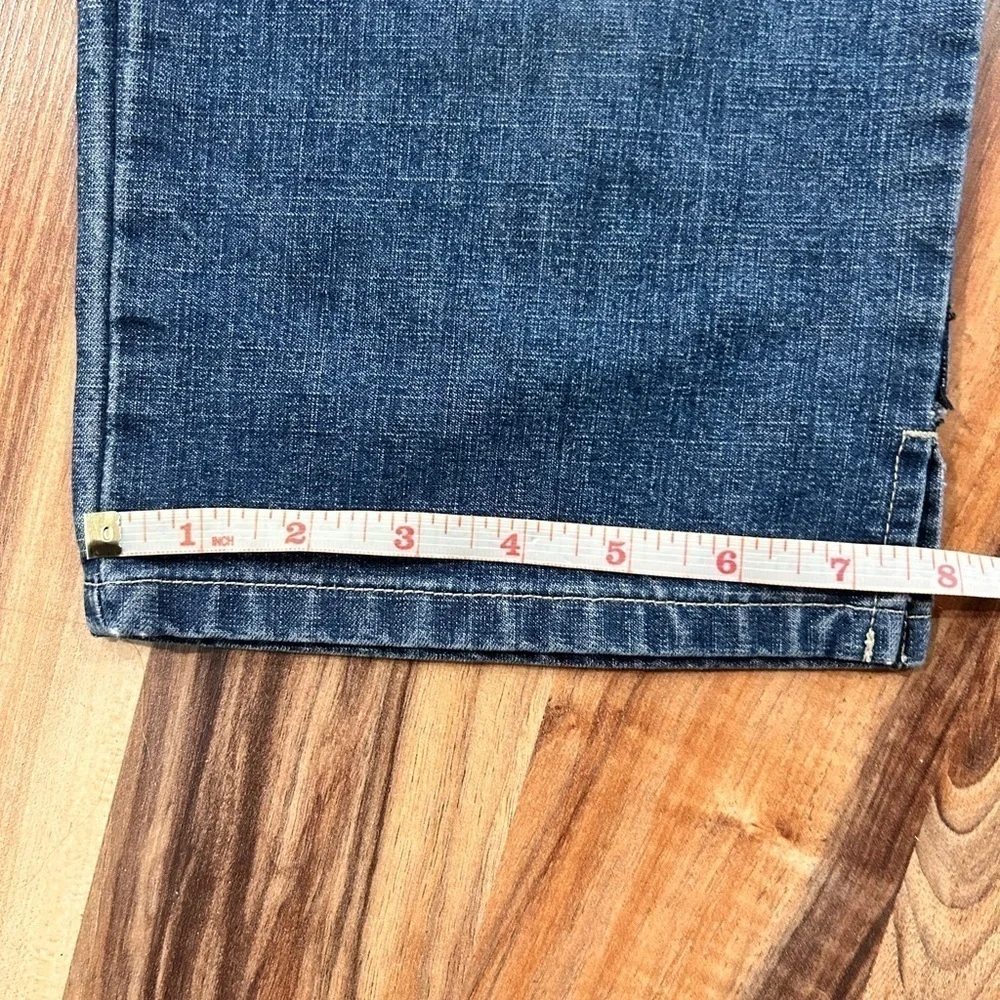 Gloria Vanderbilt Amanda Cropped Jeans Women Size 4 Blue High Rise Straight Crop